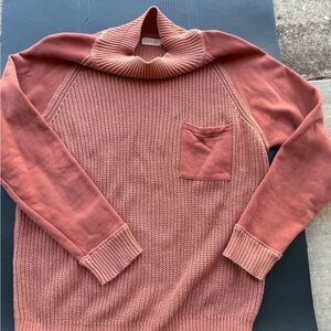 Roolee Turtleneck Sweater in Rust